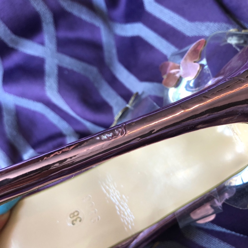 Pink metallic Barbie platforms - Picture 4 of 8